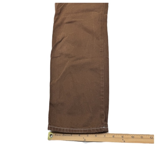 Reformation High Rise Straight Cowboy Jeans Brown, Size 25 - Picture 12 of 13